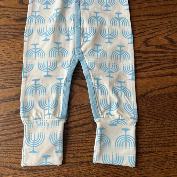 New Monica + Andy Unisex Hanukkah menorah Snap Romper - 6-9 months - Picture 3 of 3